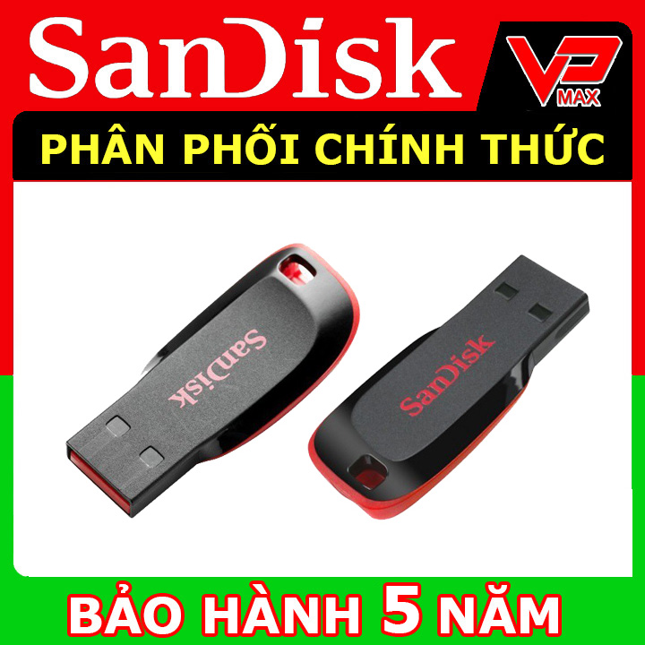 Usb sandisk 16gb - 32gb nhỏ gọn cz50 bảo hành 5 năm