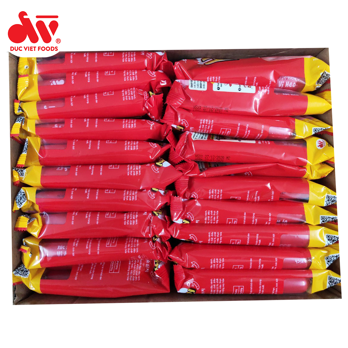 [HCM]Thùng 20 Gói Xúc Xích Tiệt Trùng Handy Đức Việt Gói 5 Cây x 35g