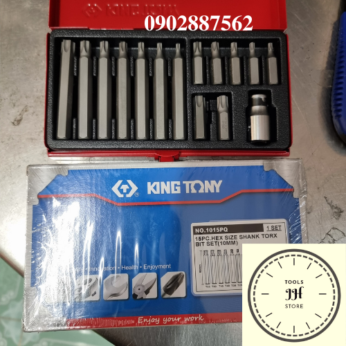 Bộ mũi vít đóng Kingtony 15 món 1015MQ