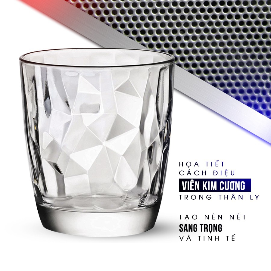 Ly thủy tinh bormioli Rocco Diamond 300ml -470ml