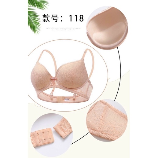 Áo ngực ren mút vừa 2cm quả áo ôm hết bầu ngực 118