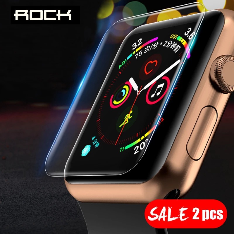 Bộ 2 miếng dán ROCK Hydrogel các cỡ chống trầy, chống bụi, chống thấm, độ trong tuyệt đối cho Apple Watch