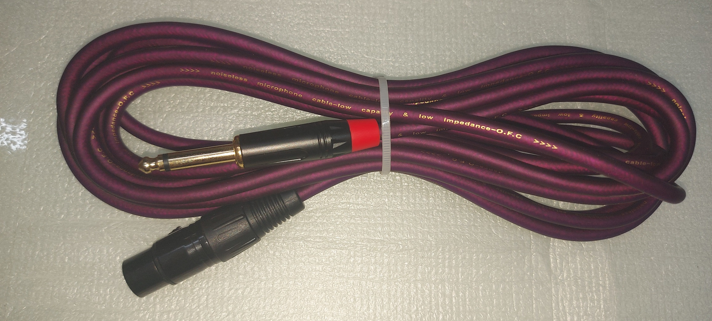 Dây micro 5.1M  loại tốt - Canon - dây 6 ly canon - - dây mic TÍM italya