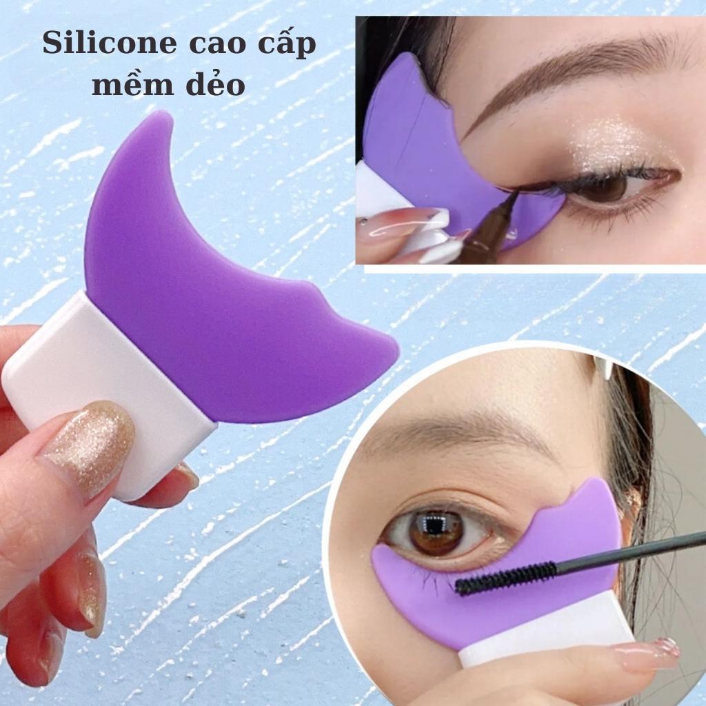 Dụng cụ hỗ trợ chuốt mi mascara không lem, kẻ mí và kẻ bọng mắt tiện lợi đa năng tiện lợi cầm tay, chất liệu mềm dẻo