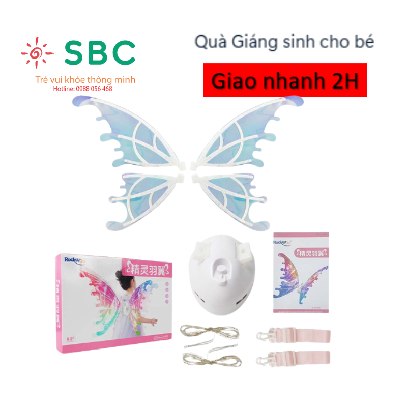 Đồ chơi trung thu cho bé gái - cánh tiên, đôi cánh thiên thần phát sáng