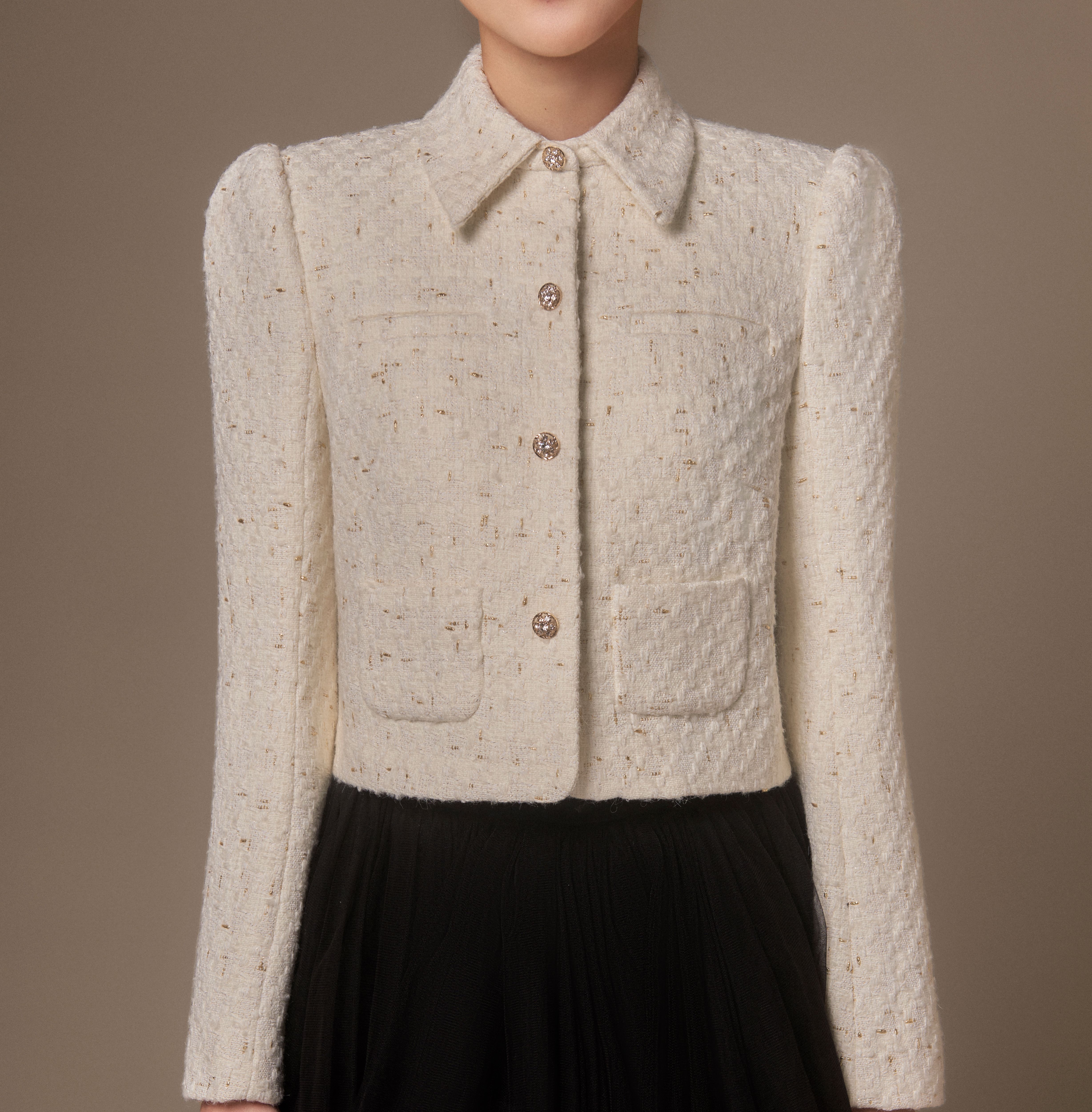 Áo Khoác Tweed Lửng - Beloved Cassie Jacket