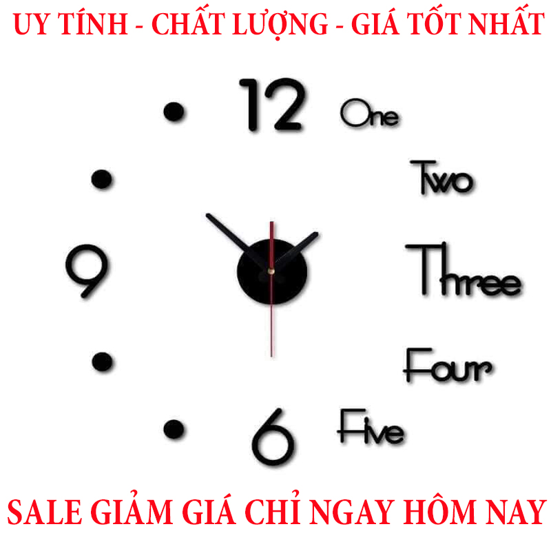 [HCM]Bộ Đồng Hồ Dán Tường Treo Tường - Thiết Kế 3D Sang Trọng Kiểu Châu Âu DIY- Thiết kế đẹp- Bảo Đảm Chất Lượng Lâu hết Pin - Bảo hành 1 NĂM