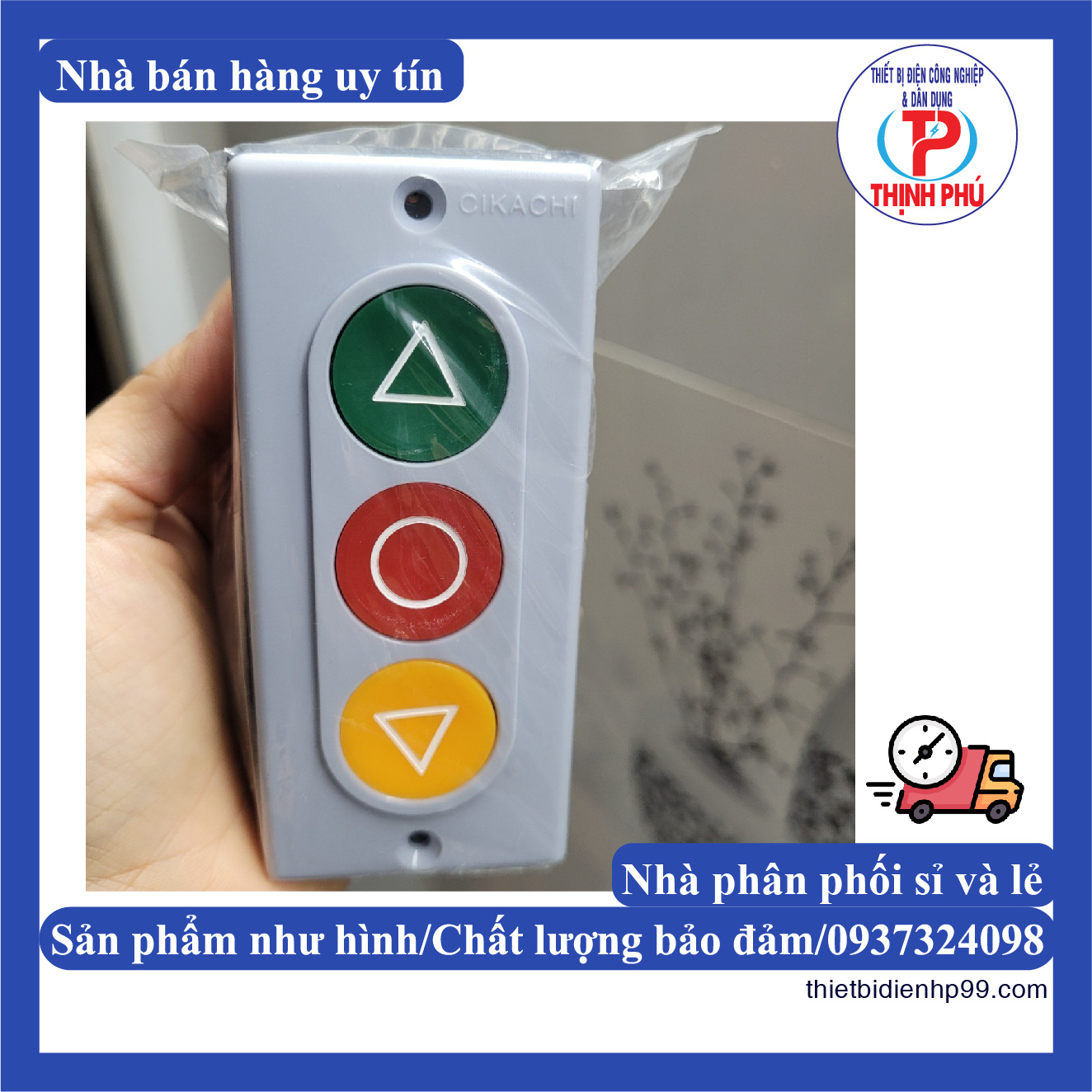 Công tắc nhấn nhả lên xuống dừng pb-3 cikachi.
