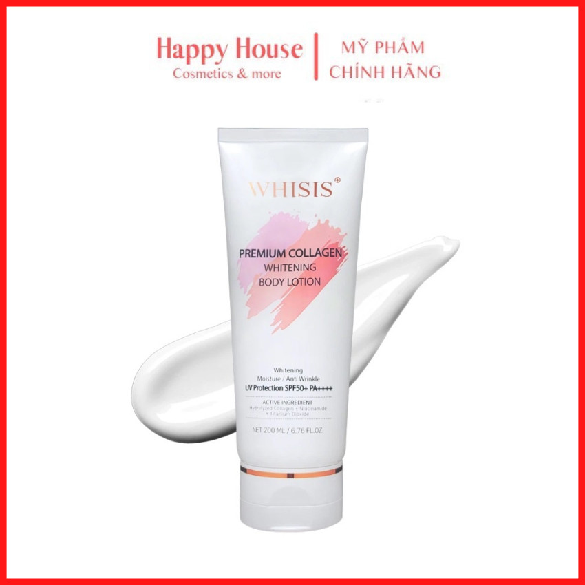Kem dưỡng body whisis trắng da spf 50+