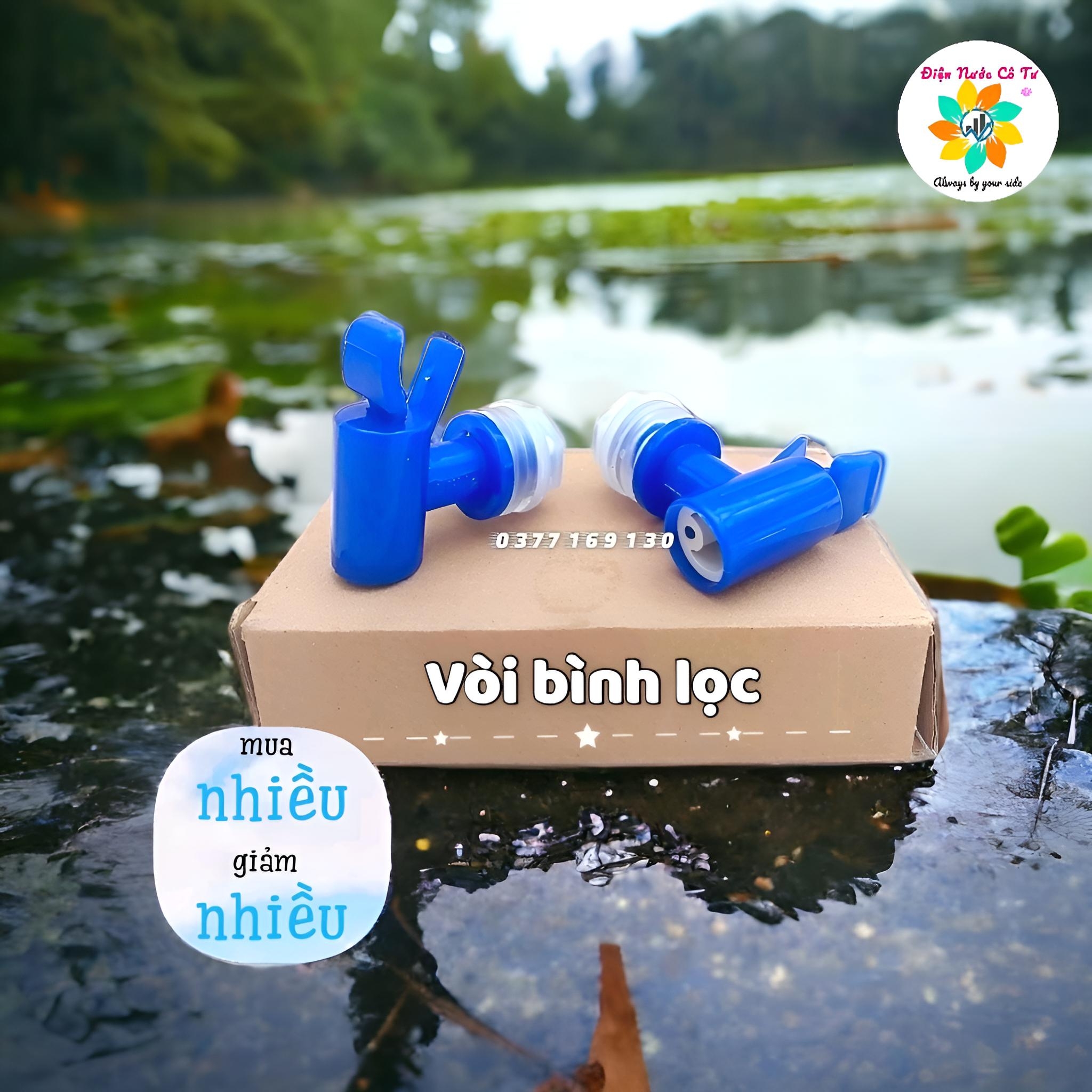 Vòi bình lọc nước 20 lít - vòi bình lọc xanh
