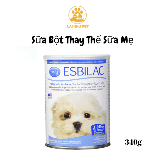 Sữa bột cho chó esbilac usa 340g -thay thế sữa mẹ petag-lai nhự pet