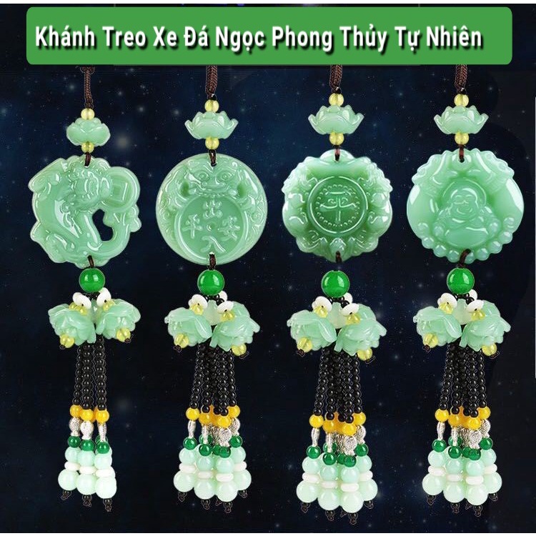 Mặt dây chuyền, ngọc bội, khánh treo xe xanh ngọc tua rua
