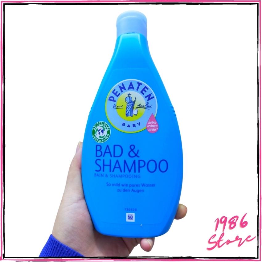 Sữa tắm gội chống cảm, không cay mắt cho trẻ penaten baby bad & shampoo 400ml của đức