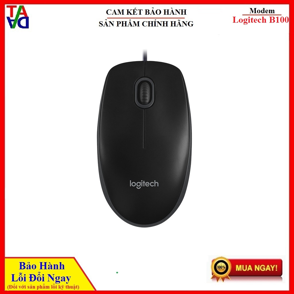 Chuột dây logitech b100 | | giá rẻ | bảo hành 36 tháng