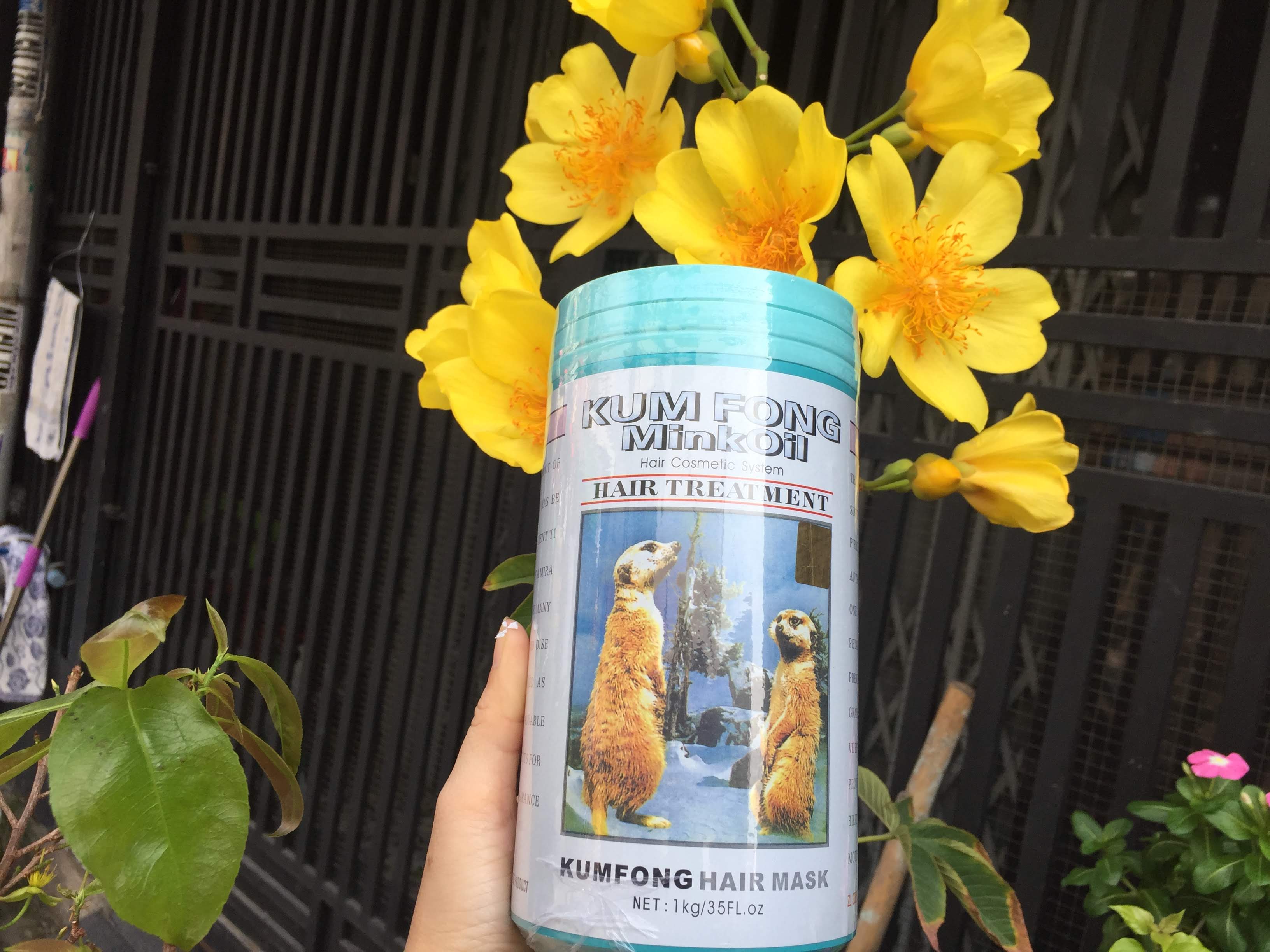 Hấp dầu hiệu con gấu KUM FONG dành cho tóc nhuộm 1 kg