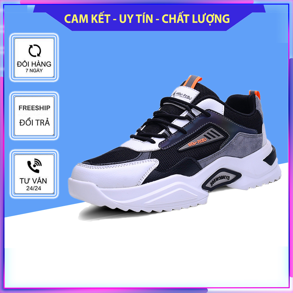 Giày sneaker nam thể thao tăng chiều cao Lbiites Phản Quang bảy sắc Màu mẫu hottrend 2021 Thời Trang Nam SPORT MEN'S