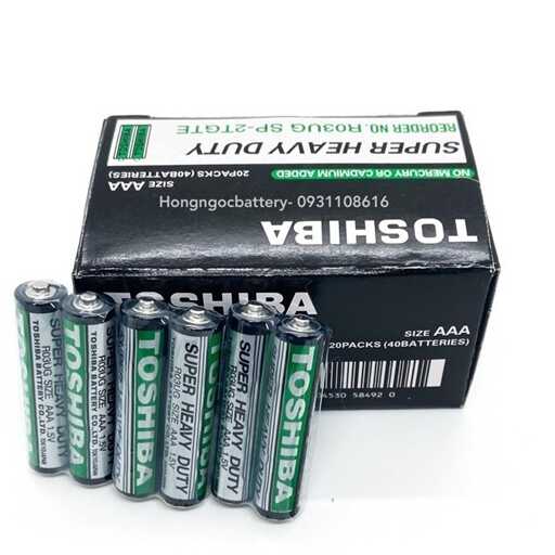 Hộp pin aaa toshiba 1.5v - pin 3a , pin tiểu nhỏ, dùng cho remote máy lạnh, đồ chơi