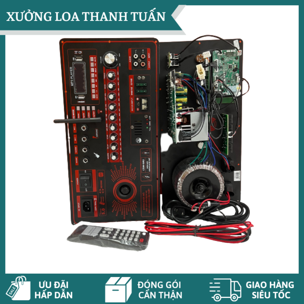 Bộ mạch loa kéo 4 tấc đôi reverb dsp30 300w, 19x38cm - xưởng loa thanh tuấn – ưu đãi hấp dẫn