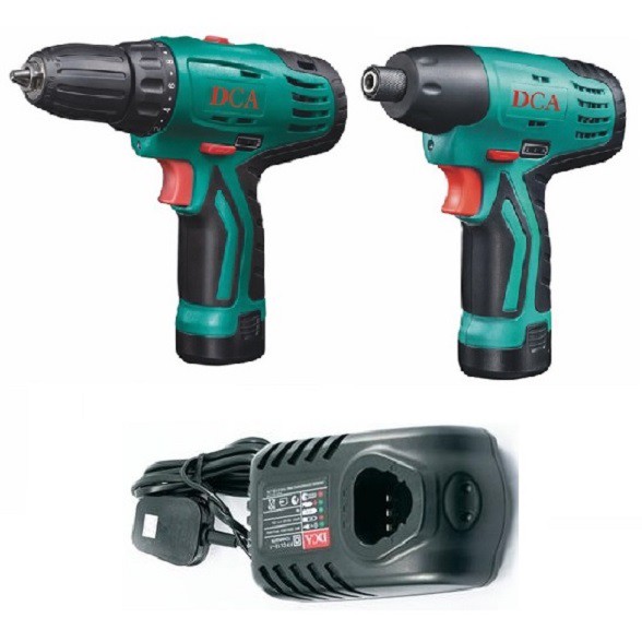 Bộ combo máy khoan và siết vít dùng pin dca adkit01