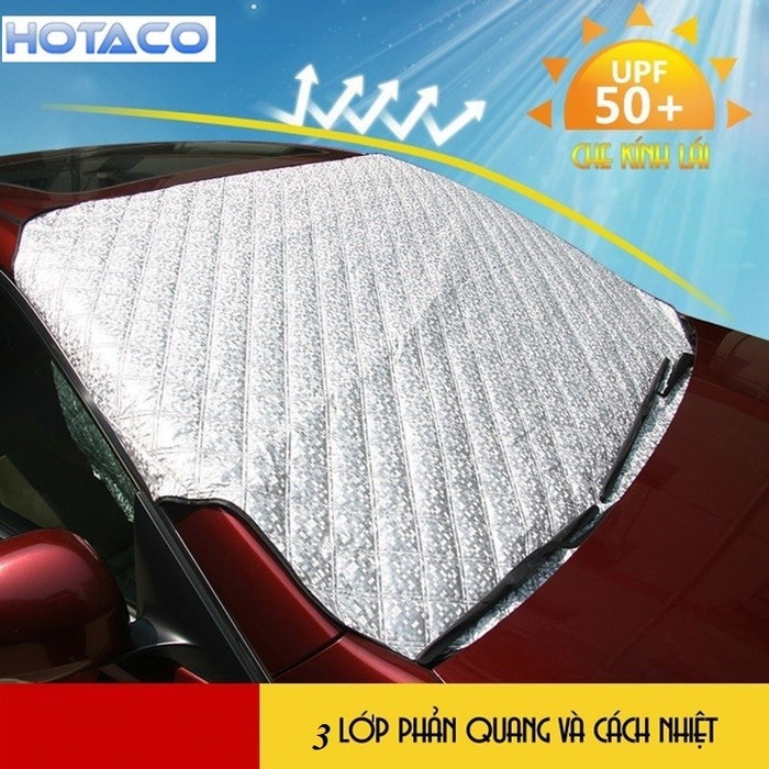 Bạt phủ kính lái xe ô tô tráng nhôm 4 lớp cak cấp