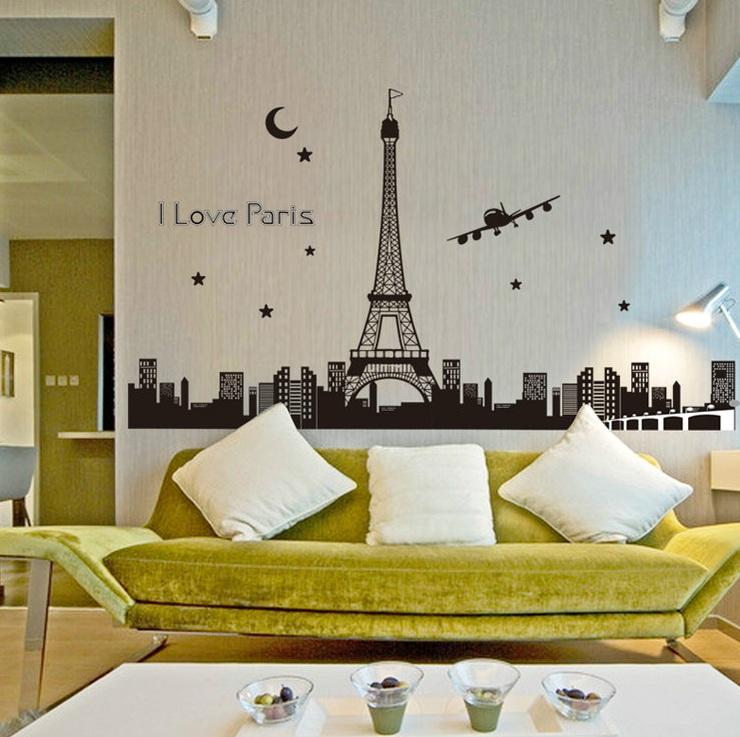 Decal dán tường Paris- P23-vivadecal