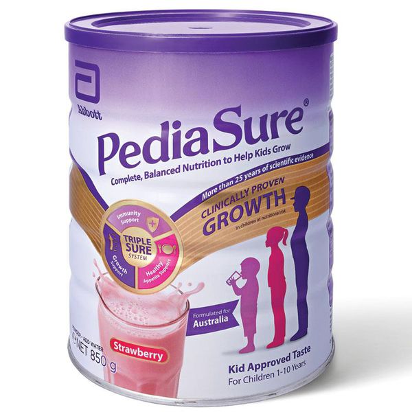 Sữa Pediasure Úc vị dâu 850g