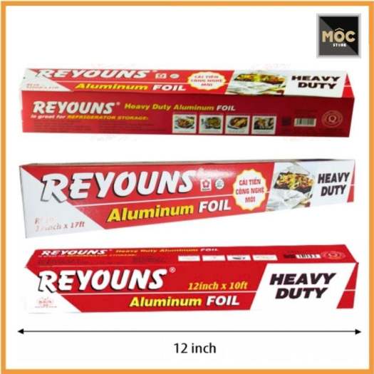Giấy bạc nướng Reyouns 30cmx3m, giấy bạc nướng thực phẩm, giấy bạc nướng trong lò vi sóng
