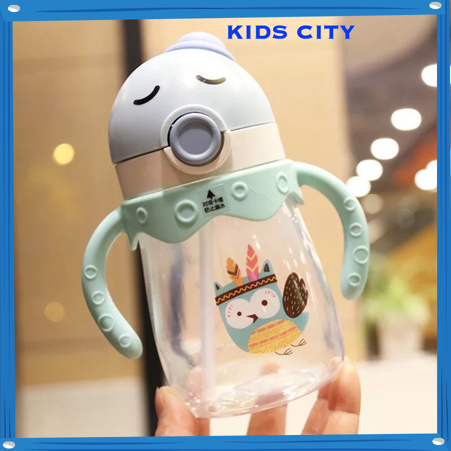 Bình uống nước chống sặc kèm ống hút cho bé M1