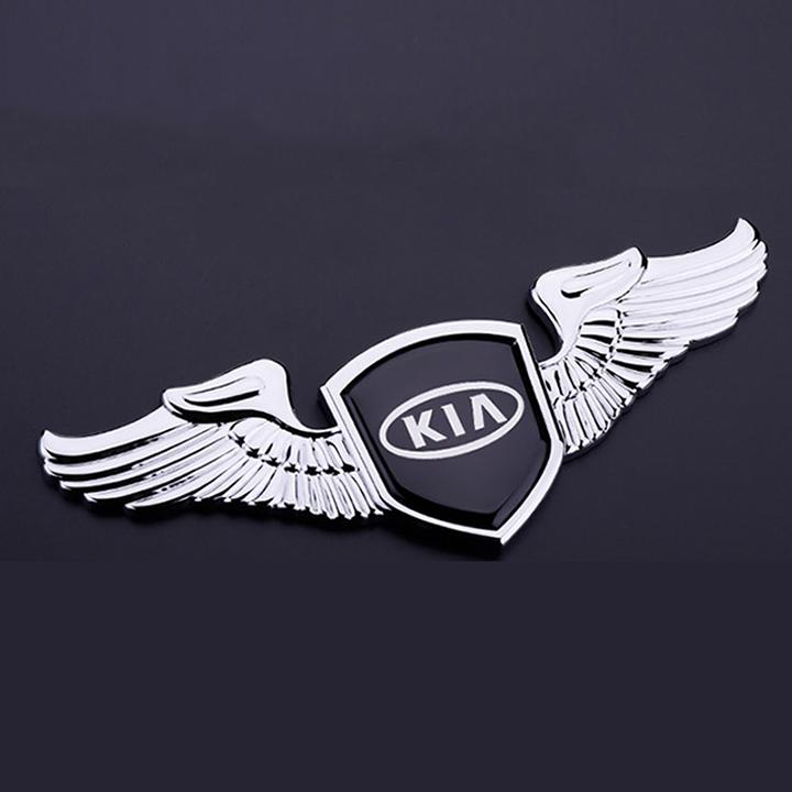 [HCM]Logo đôi cánh dán capo xe ô tô cao cấp (KIA)
