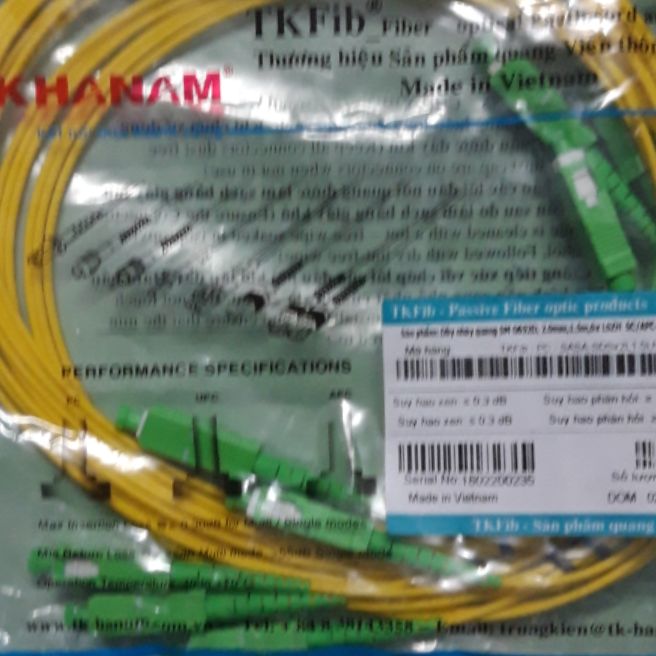 10 dây nhảy quang chuẩn sc/ apc , hàng chuẩn vnpt đang sử dụng