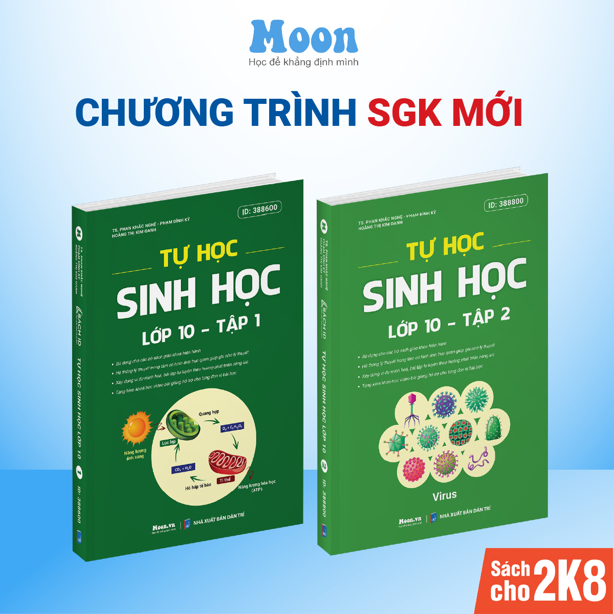 Sách tự học sinh học lớp 10 thầy Phan Khắc Nghệ moonbook