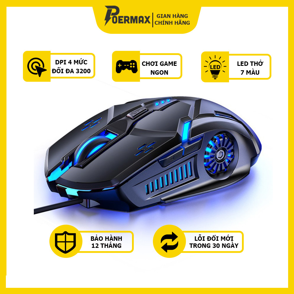 Chuột máy tính chơi game YINDI-G5 ,hiệu ứng ánh sáng 7 màu , DPI 4 cấp độ phù hợp cho game thủ và văn phòng