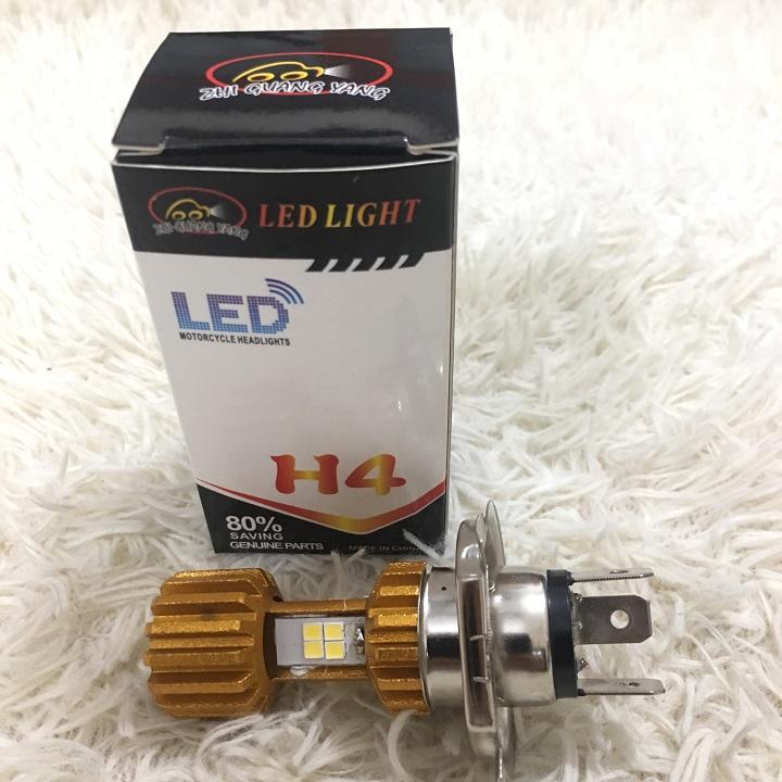 ĐÈN LED PHA XE MÁY Ô TÔ-CHÂN H4