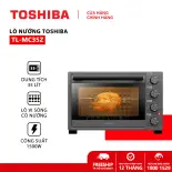 Lò nướng Toshiba TL-MC35Z - Dung tích 35L - Công suất 1500W. Hàng chính hãng, bảo hành 12 tháng, chất lượng Nhật Bản