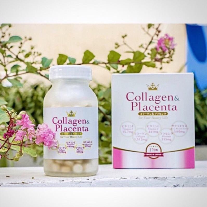 Viên Uống Trắng Da Collagen Placenta 5in1 Nhật Bản 270 Viên[ Hàng Chuẩn ]