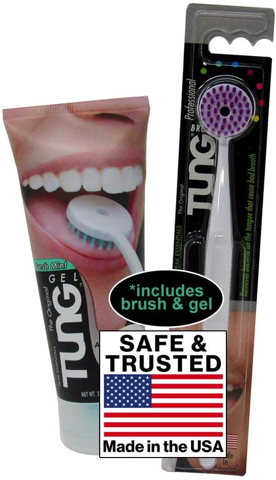 [HCM]Combo bàn chải lưỡi + Gel chải lưỡi | Nhập khẩu Mỹ| Diệt khuẩn đánh bay mùi hơi thở| Giữ lưỡi sạch và khỏe mạnh