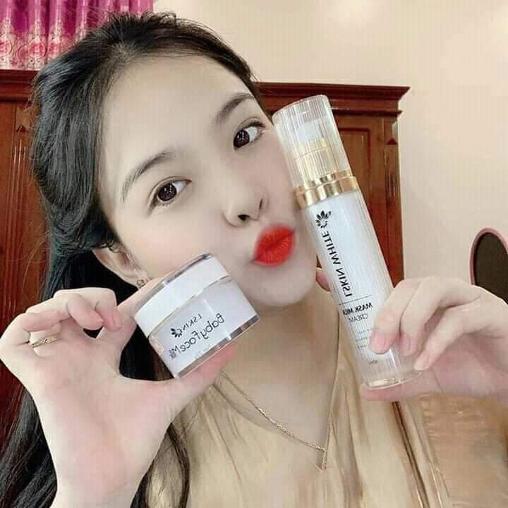 Combo Dưỡng da Mặt Ủ kén tằm + Kem face cấy trắng