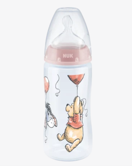 Bình sữa Nuk nhựa cổ rộng 300ml Đisnep Baby - Đức