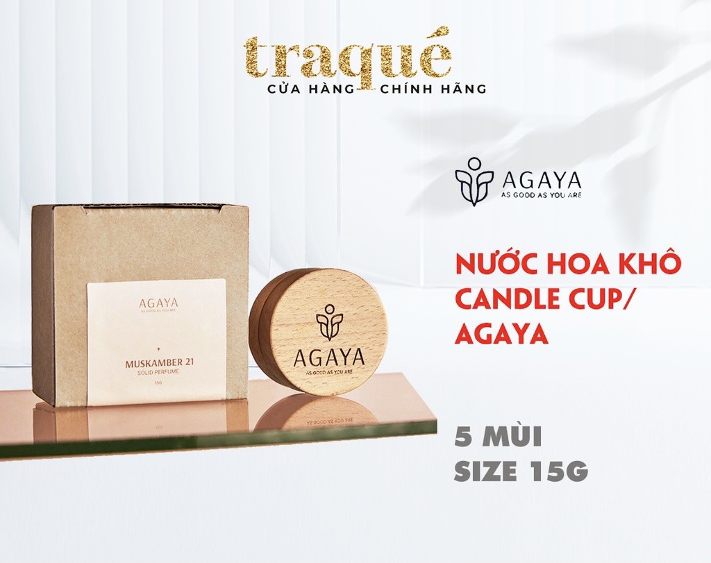 Nước Hoa Khô nữ AGAYA Dạng Sáp Khô hương thơm lâu khử mùi cho nam và nữ