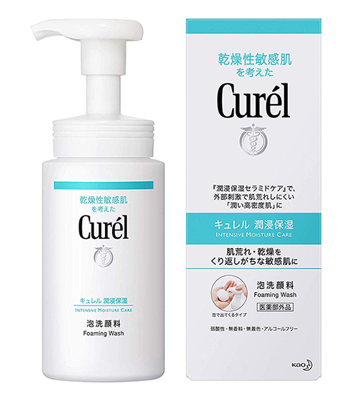 [HCM]Sữa Rửa Mặt Dạng Bọt Cấp Ẩm Chuyên Sâu Curel Intensive Moisture Care Foaming Wash 150ml