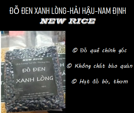 Đậu đen xanh lòng (Hút chân không-dùng để nấu chè, cháo, canh ,rang, giá đỗ)