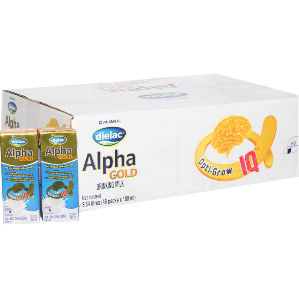 Thùng sữa bột pha sẵn Dielac Alpha Gold 180ml , sản phẩm tốt, chất lượng cao, cam kết như hình, độ bền cao, xin vui lòng inbox shop để được tư vấn thêm về thông tin