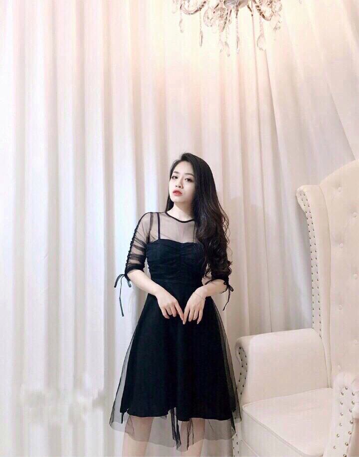 Đầm Nữ ( Váy Nữ ) Dáng Suông Cột Nơ Siêu Đáng Yêu Thời Trang Bambo