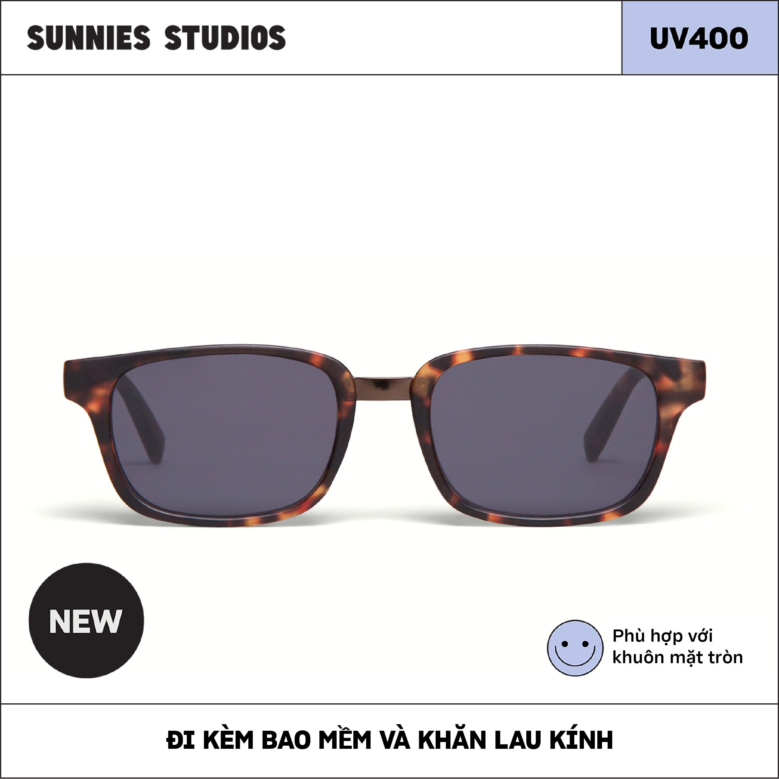 Kính mát Sunnies Studios Gọng Vuông Ridley in Cosmos
