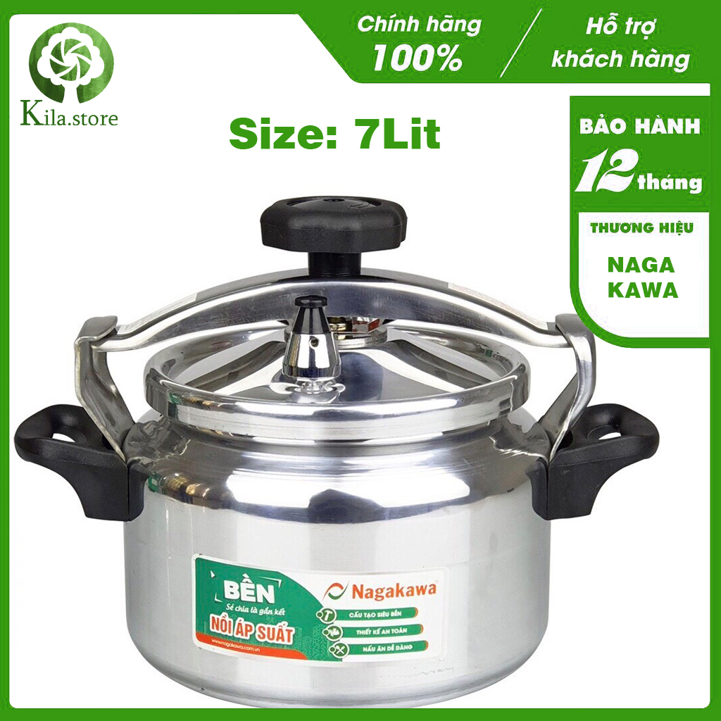 Nồi áp suất đun ga dung tích 7l nagakawa nag1471