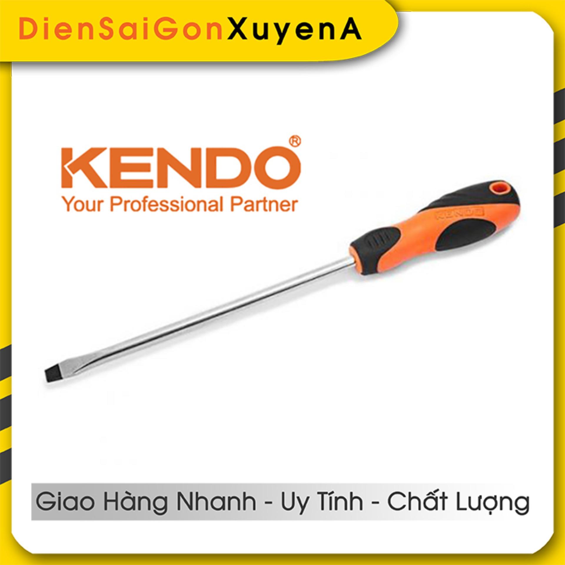 Tô vít dẹp có nam châm 6mm x 200mm 31cm crv tpr kendo 20113