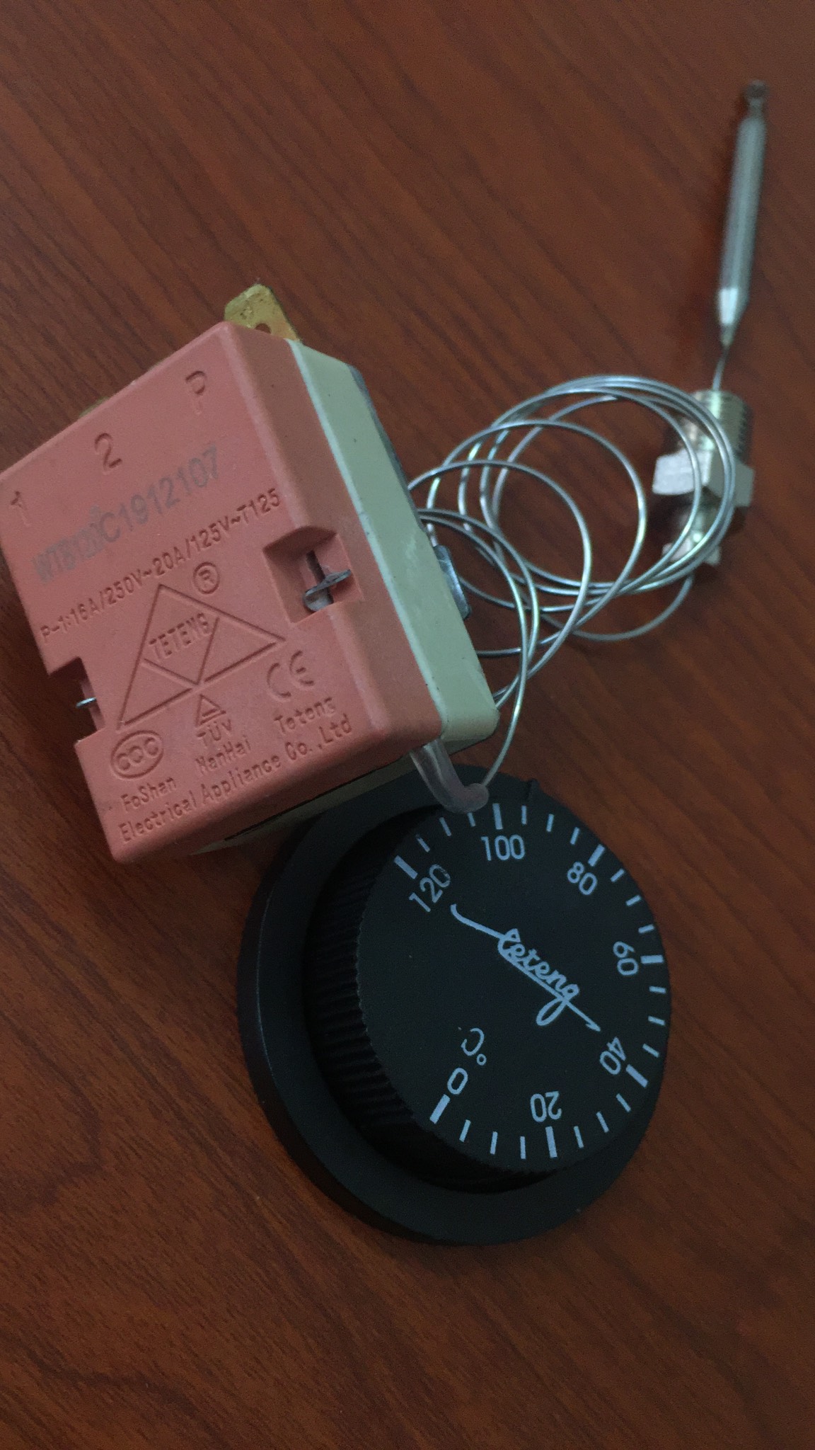 Công tắc nhiệt rơ le nhiệt relay nhiệt điều chỉnh nhiệt Teteng WTB120