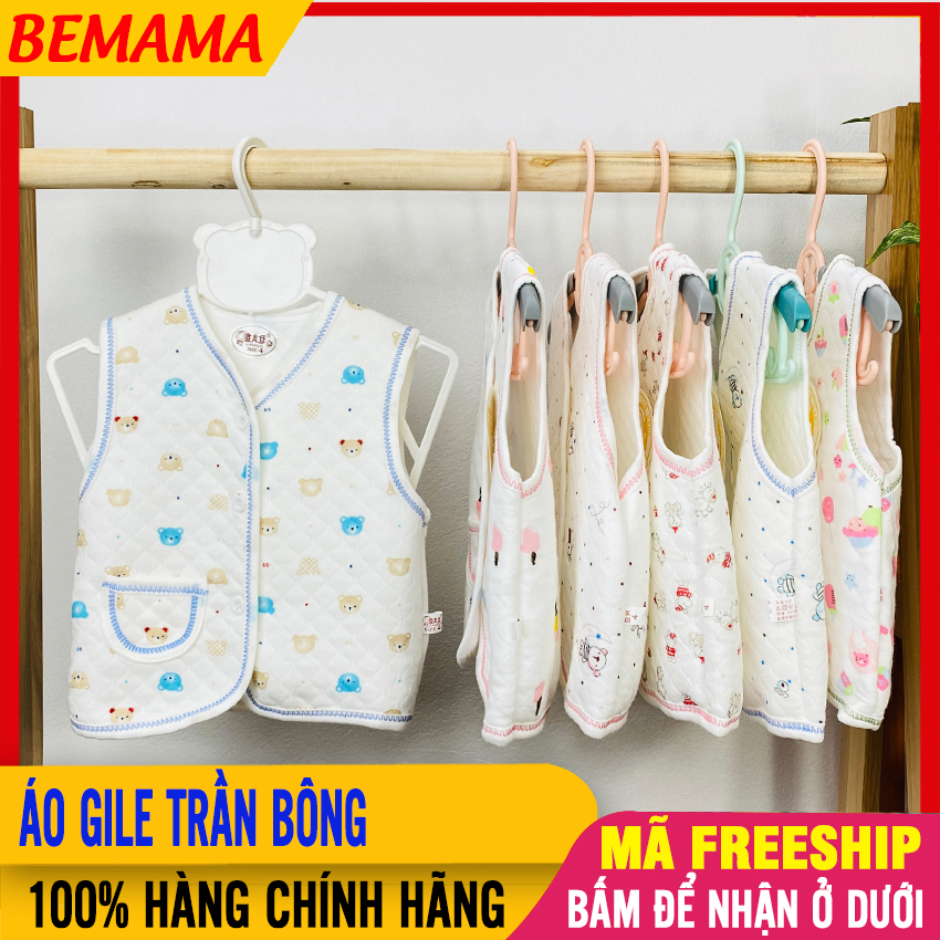 Áo Gile Cho Bé Trần Bông Cao Cấp Cotton Mềm Mại, Màu Sắc Tươi Sáng - Áo Ghile Cho Bé, Ao Gile Cho Be, Áo Khỉ Cho Bé, Ao Ghi Le Cho Be, Áo Ghi Lê Cho Bé, Áo Gile Len Trẻ Em - Áo Gile Trần Bông