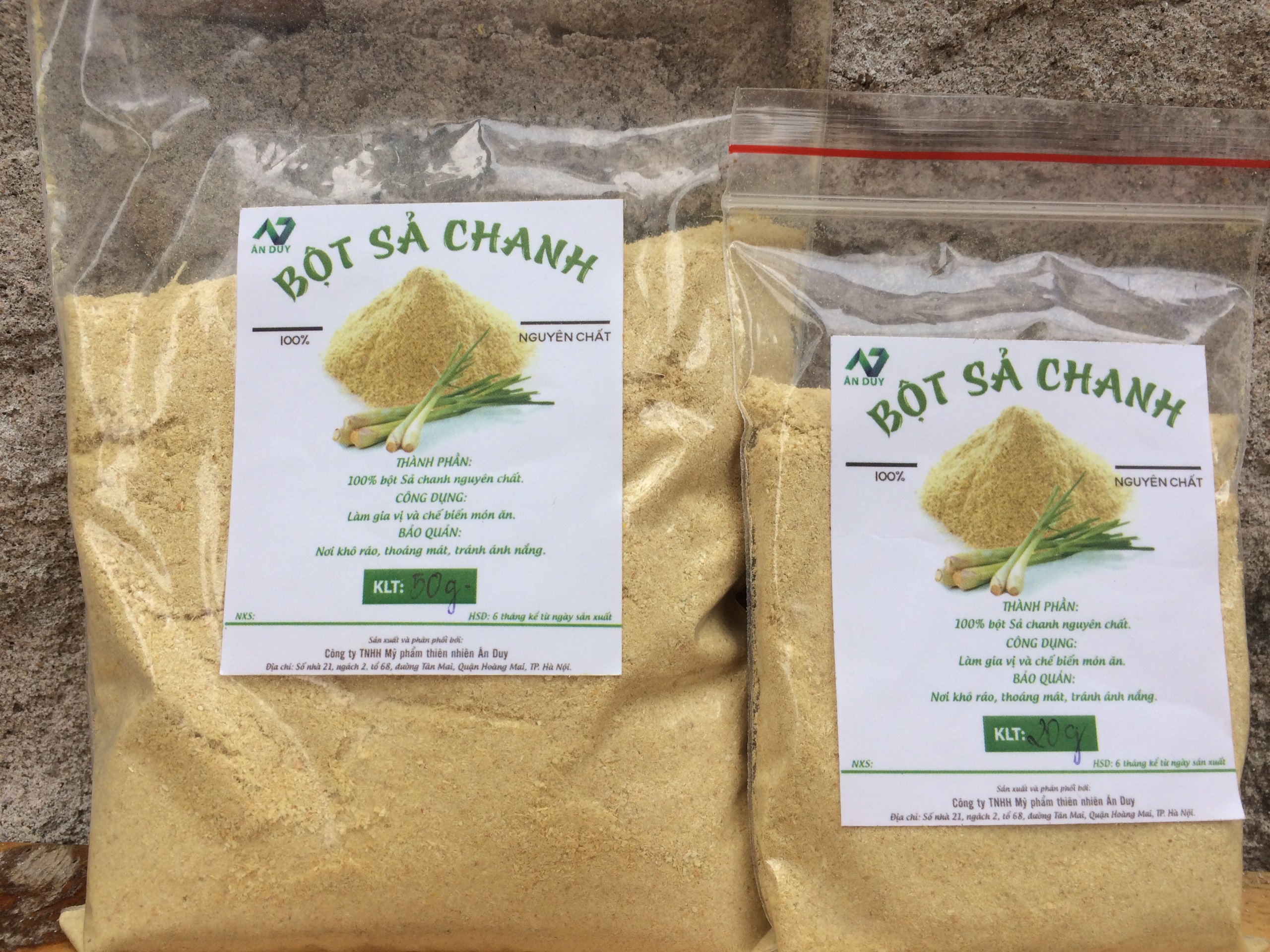 Bột sả chanh nguyên chất 50g