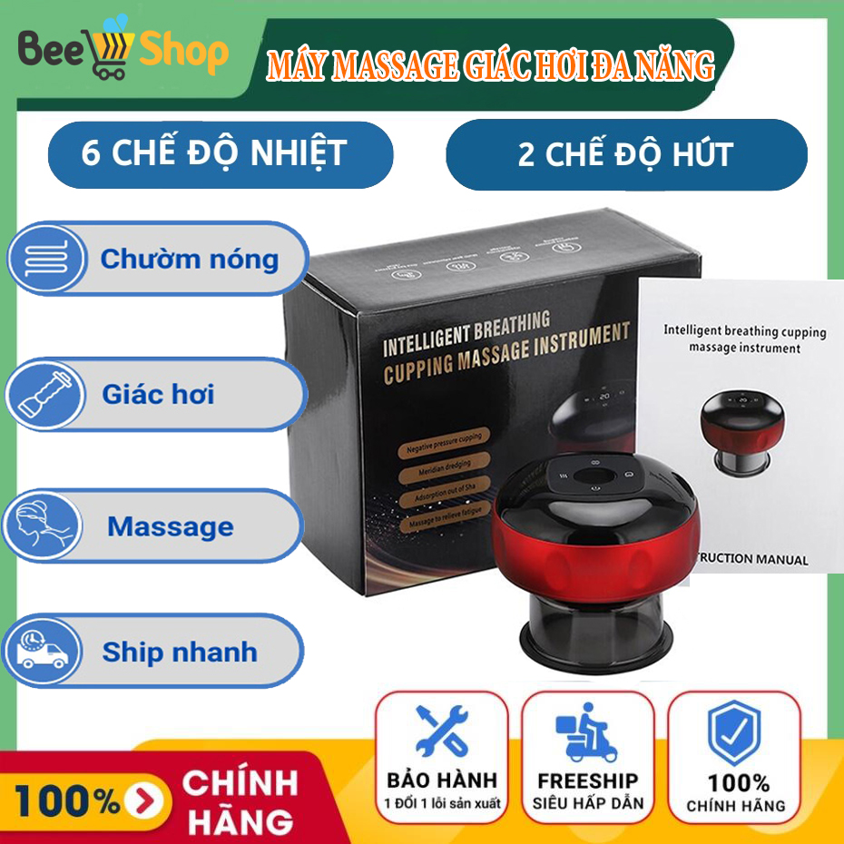 Máy giác hơi cạo gió điện tử Hồng ngoại Pro Giúp Lưu thông khí huyết, Giải Cảm, Xua tan mệt mỏi – Hàng chính Hãng